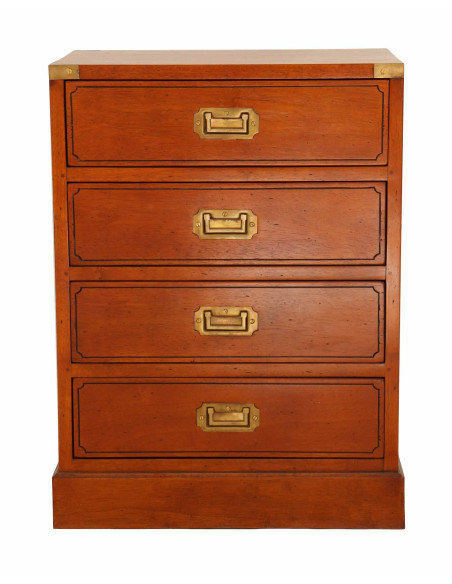 Côté Loges | Petite commode Magellan bois et laiton