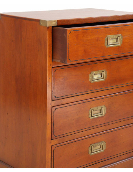 Côté Loges | Petite commode Magellan bois et laiton