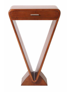 Côté Loges | Console rivoli 1 tiroir en hévéa artisanal chic 2