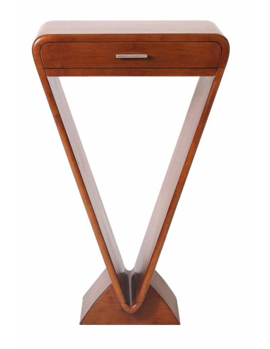 Côté Loges | Console rivoli 1 tiroir en hévéa artisanal chic