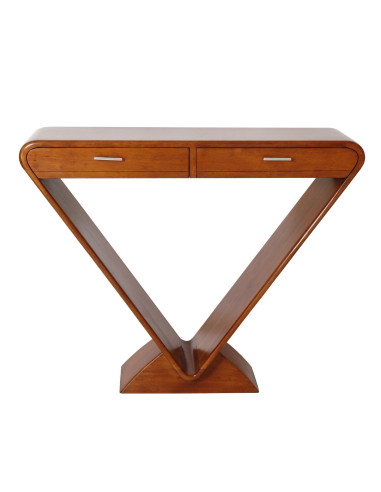 Côté Loges | Console Rivoli 2 tiroirs en bois artisanal chic