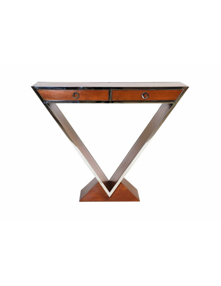 Côté Loges | Console Gatsby 2 tiroirs noyer élégante