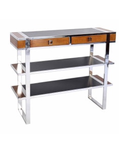 Côté Loges | Console Aston en noyer style contemporain