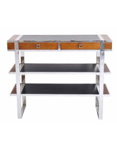 Côté Loges | Console Aston en noyer style contemporain 2