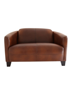 Côté Loges | Canapé N°1 2 places cuir vintage brut