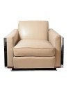 Fauteuil Milano Cuir beige