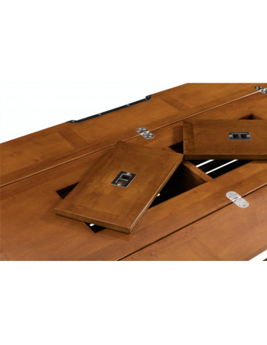 Côté Loges | Table basse Washington bois et métal chic