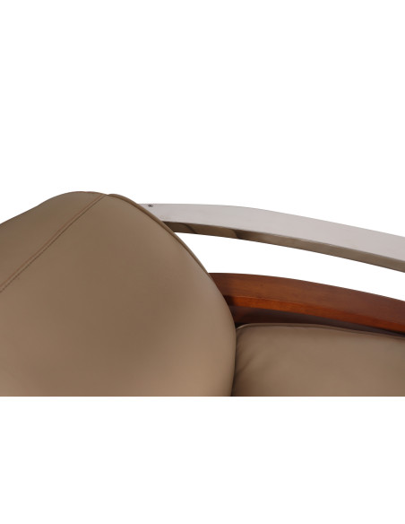 Côté Loges | Fauteuil pivotant Washington beige noyer