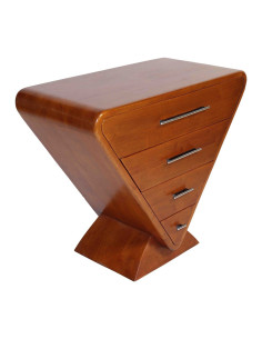 Côté Loges | Commode Rivoli noyer en bois massif élégant 2