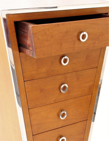 Côté Loges | Chiffonnier Gatsby en bois de noyer élégant