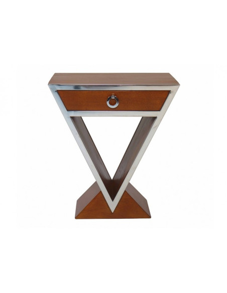 Côté Loges | Table d’appoint Gatsby en noyer élégant