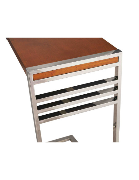 Côté Loges | Table d’appoint Washington bois et inox