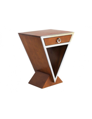 Côté Loges | Table d’appoint Gatsby en noyer élégant