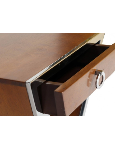 Côté Loges | Table d’appoint Gatsby en noyer élégant