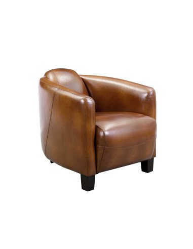 Fauteuil N°1 Cuir Vintage