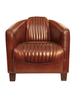 Côté Loges | Fauteuil N°1 Sport vintage en cuir de vachette 2