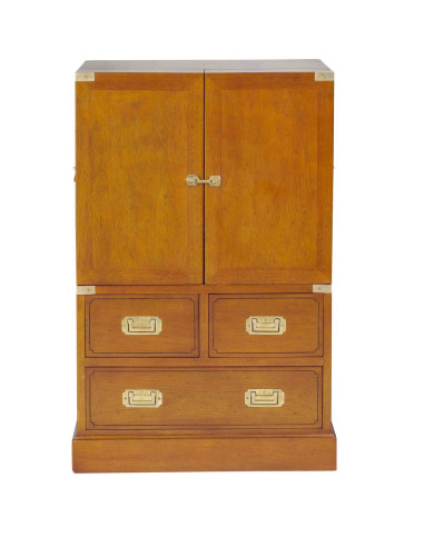 Côté Loges | Bar Magellan n°2 en bois massif et laiton