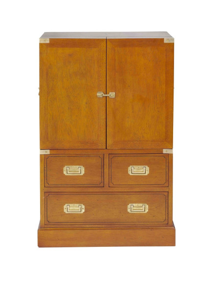 Côté Loges | Bar Magellan n°2 en bois massif et laiton