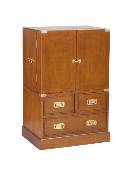 Côté Loges | Bar Magellan n°2 en bois massif et laiton