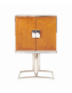 Côté Loges | Bar Marina en bois massif et acier inoxydable 2