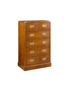 Côté Loges | Commode Magellan en bois massif et laiton 2