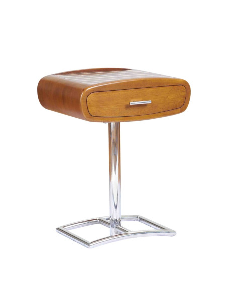 Côté Loges | Chevet Marina 1 tiroir en bois massif design