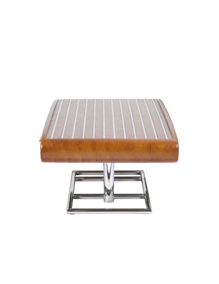 Côté Loges | Table basse Marina en bois et inox design