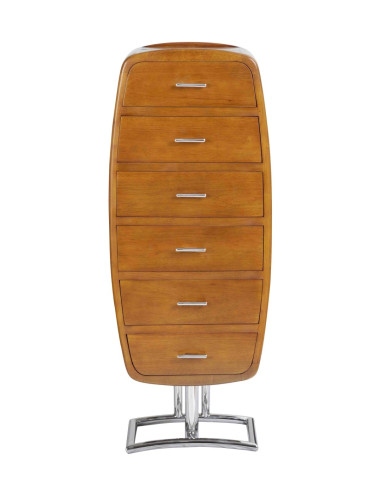 Côté Loges | Chiffonnier Marina en bois et inox design