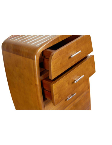 Côté Loges | Chiffonnier Marina en bois et inox design