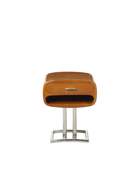 Côté Loges | Chevet Riviera en bois massif et inox design