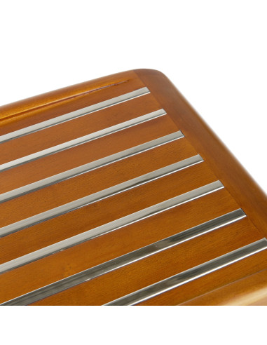 Côté Loges | Console Marina en bois design et acier inox