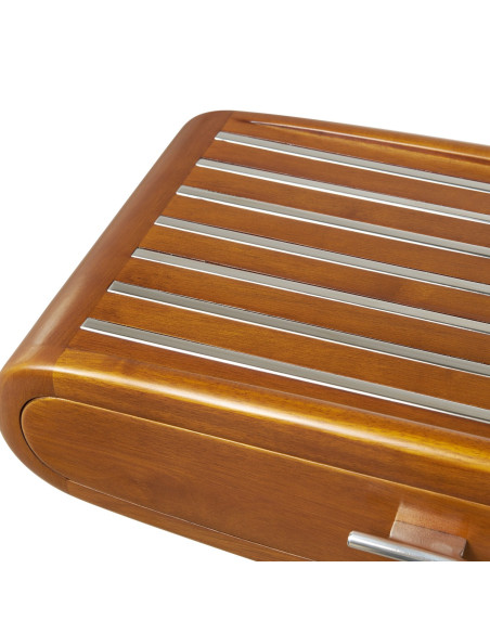 Côté Loges | Console Marina en bois design et acier inox