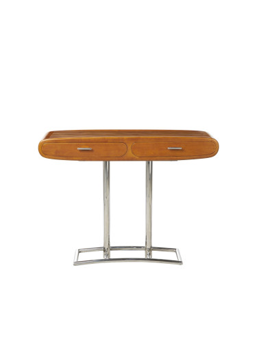 Côté Loges | Console Marina en bois design et acier inox