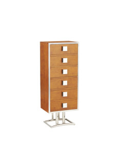 Côté Loges | Chiffonnier Triomphe bois massif et inox design