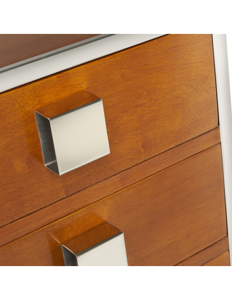 Côté Loges | Chiffonnier Triomphe bois massif et inox design