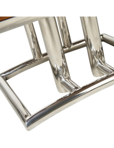 Côté Loges | Chiffonnier Triomphe bois massif et inox design