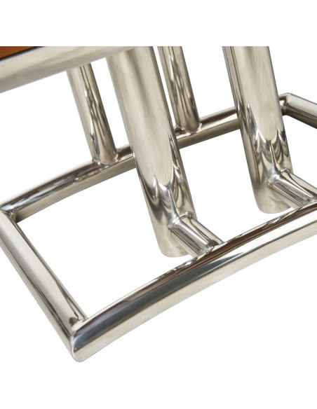 Côté Loges | Chiffonnier Triomphe bois massif et inox design