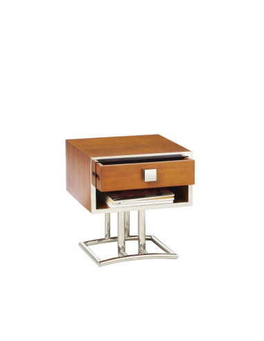 Côté Loges | Chevet Triomphe en bois massif avec 1 tiroir