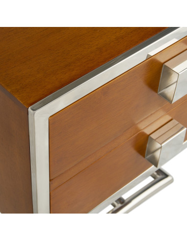 Côté Loges | Chevet Triomphe bois massif avec 2 tiroirs