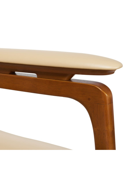 Côté Loges | Fauteuil Einar en bois massif, cuir ou tissu