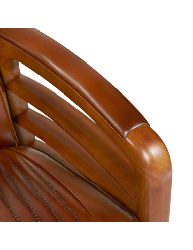 Côté Loges | Canapé Marina 2 places en cuir vintage chic