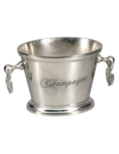 Côté Loges | Seau à champagne Ancre en aluminium argenté
