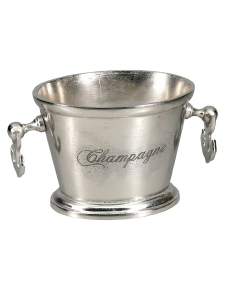 Côté Loges | Seau à champagne Ancre en aluminium argenté