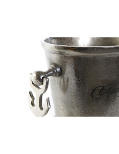 Côté Loges | Seau à champagne Ancre en aluminium argenté 2