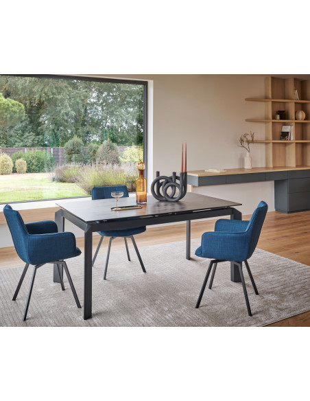 Côté Loges | Table repas LIMA céramique extensible 160 à 220