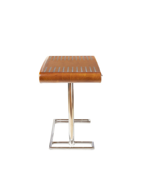 Côté Loges | Bureau Marina en bois design et inox poli