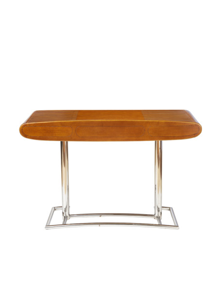 Côté Loges | Bureau Marina en bois design et inox poli