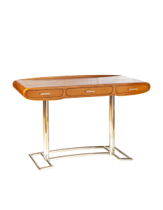 Côté Loges | Bureau Marina en bois design et inox poli