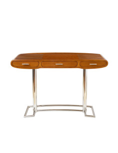 Côté Loges | Bureau Marina en bois design et inox poli 2