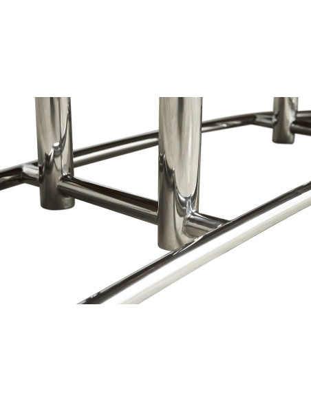 Côté Loges | Meuble TV Marina bois massif et inox design